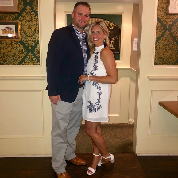 White halter neck dress - Picture 2 of 2